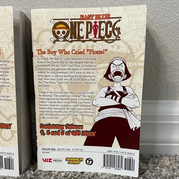 One Piece Anime Manga Book Set Volumes 1-6 by Eiichiro Oda - Picture 4 of 8